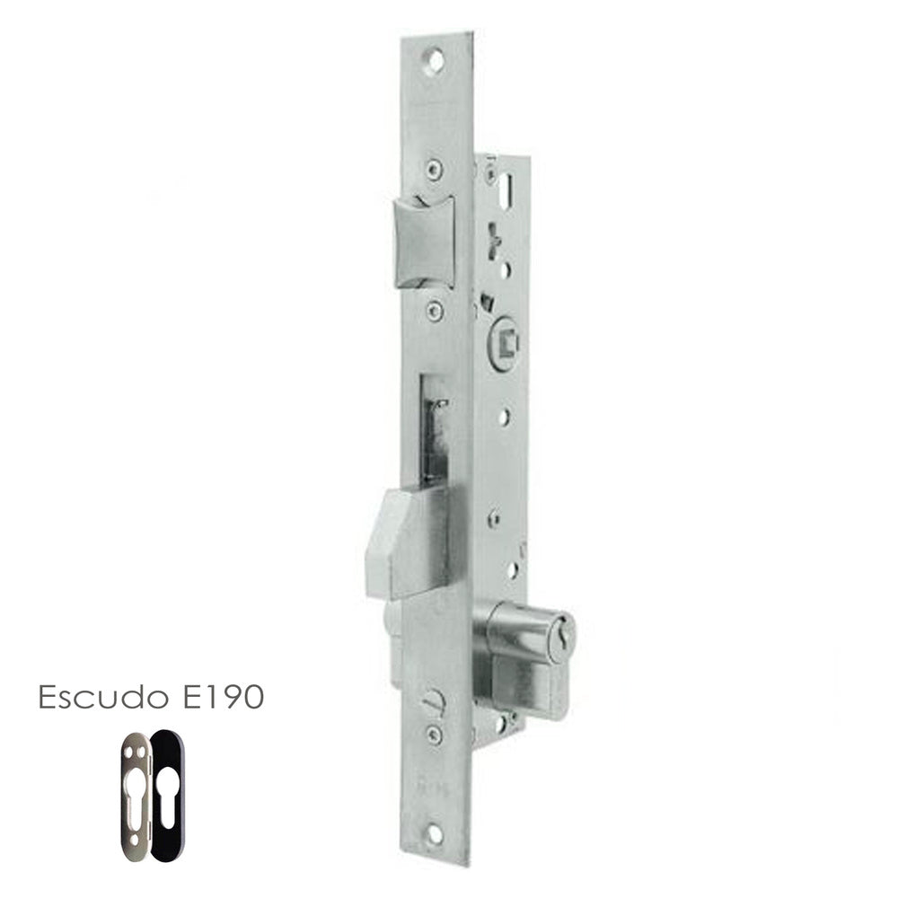 Fechadura Tesa 2210/25/3ni com escudo de segurança e190 com sistema anti-alavanca