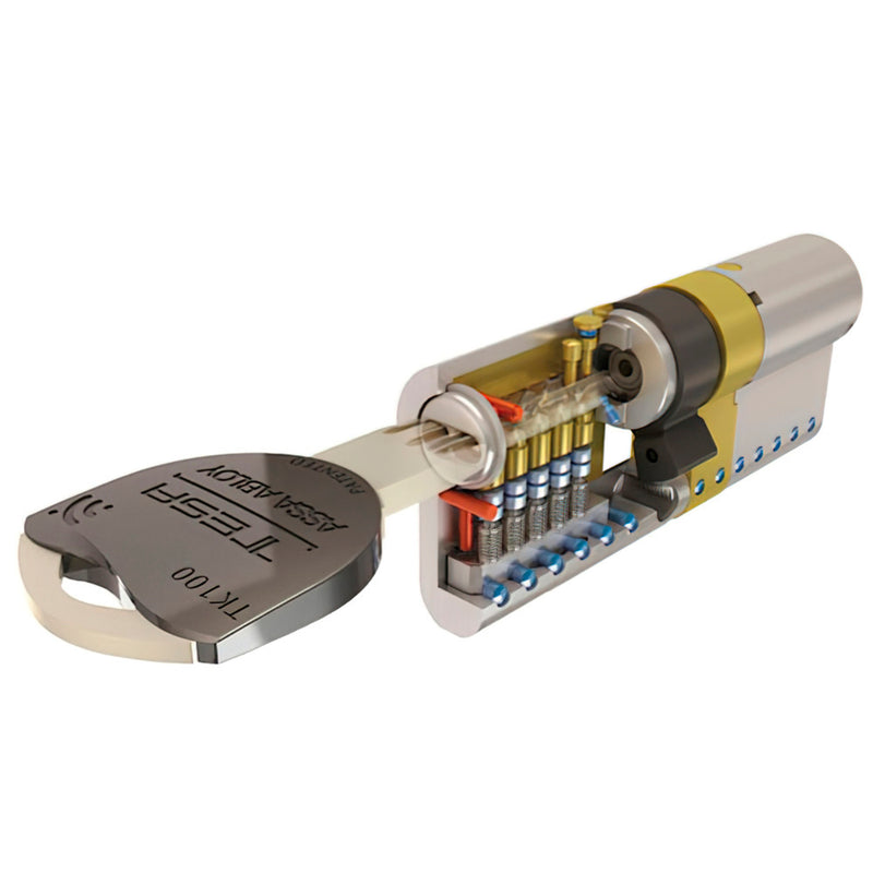 Cilindro Tesa Seguridad Tk1 35x35 Latonado