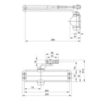 Mola tesa dc120-1 f2-4 com retentor prateado