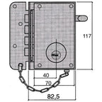 Ucem security lock 4500-s-he/ left
