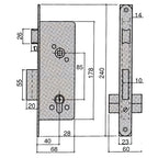 Cerradura ucem 5255-hl/50