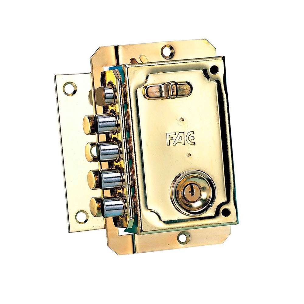 Fechadura dourada para canhotos, face s 90