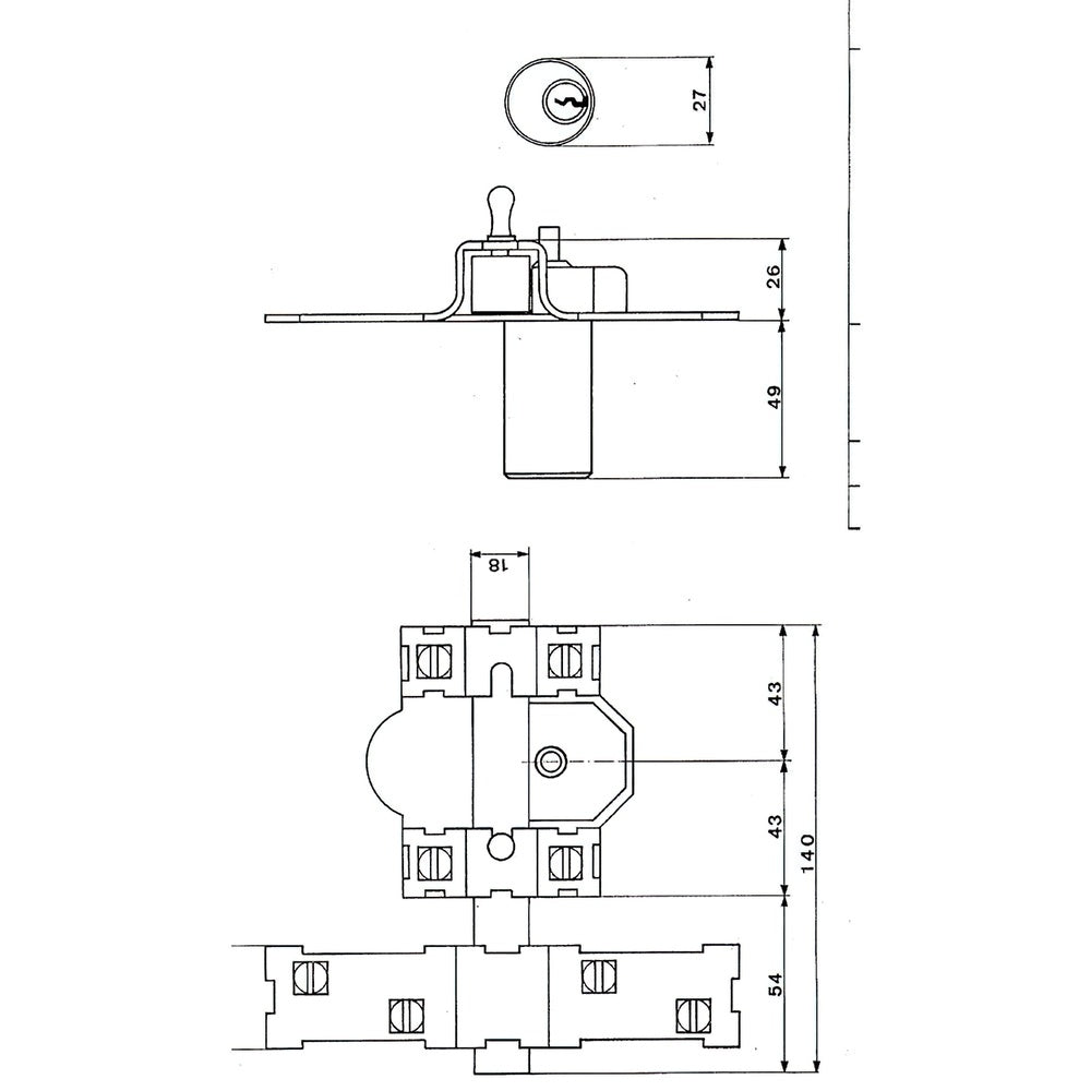 Cerrojo fac 201-r/ 80-p