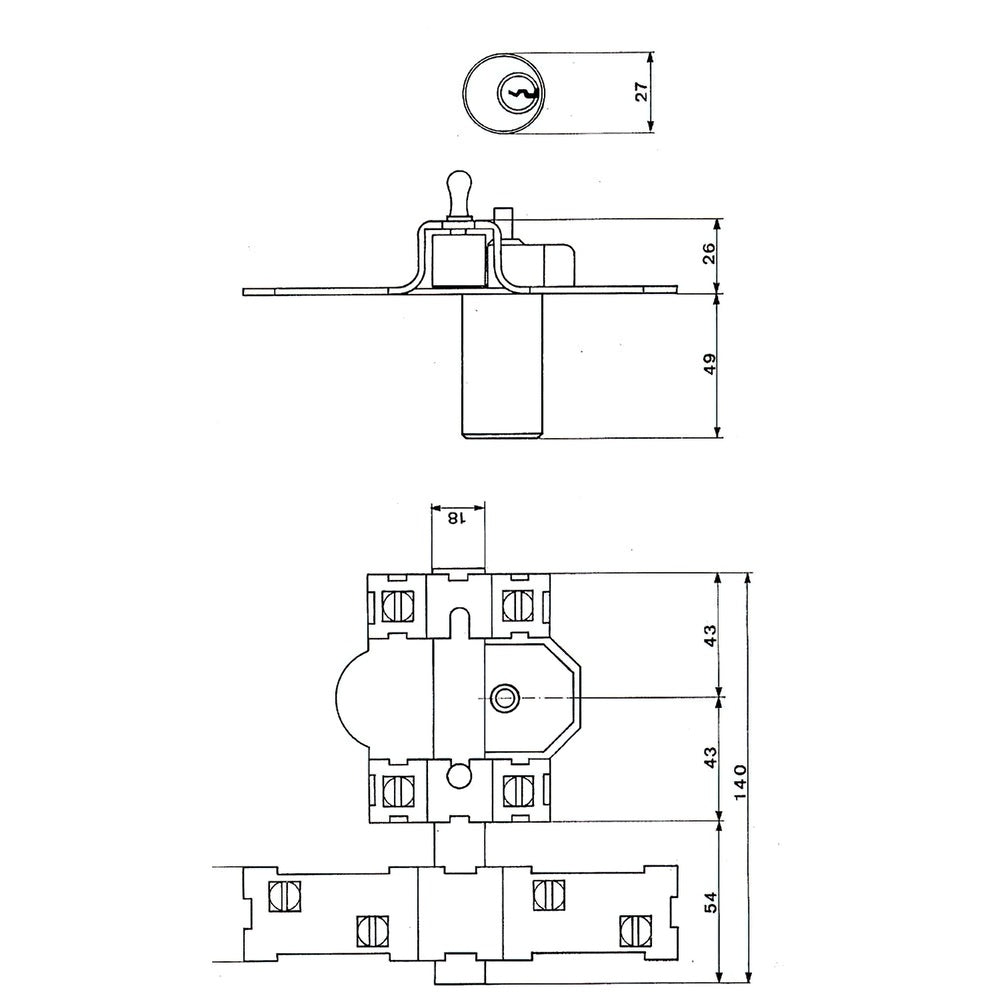 Fac deadbolt 201-R/ 80-N Gas Castilla-La Mancha