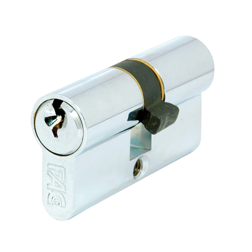 Cilindro Fac com chave dentada 60-f 30x30 niquelado 13,5 mm