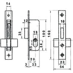 Fechadura Lynx 5562n hn/20 mm