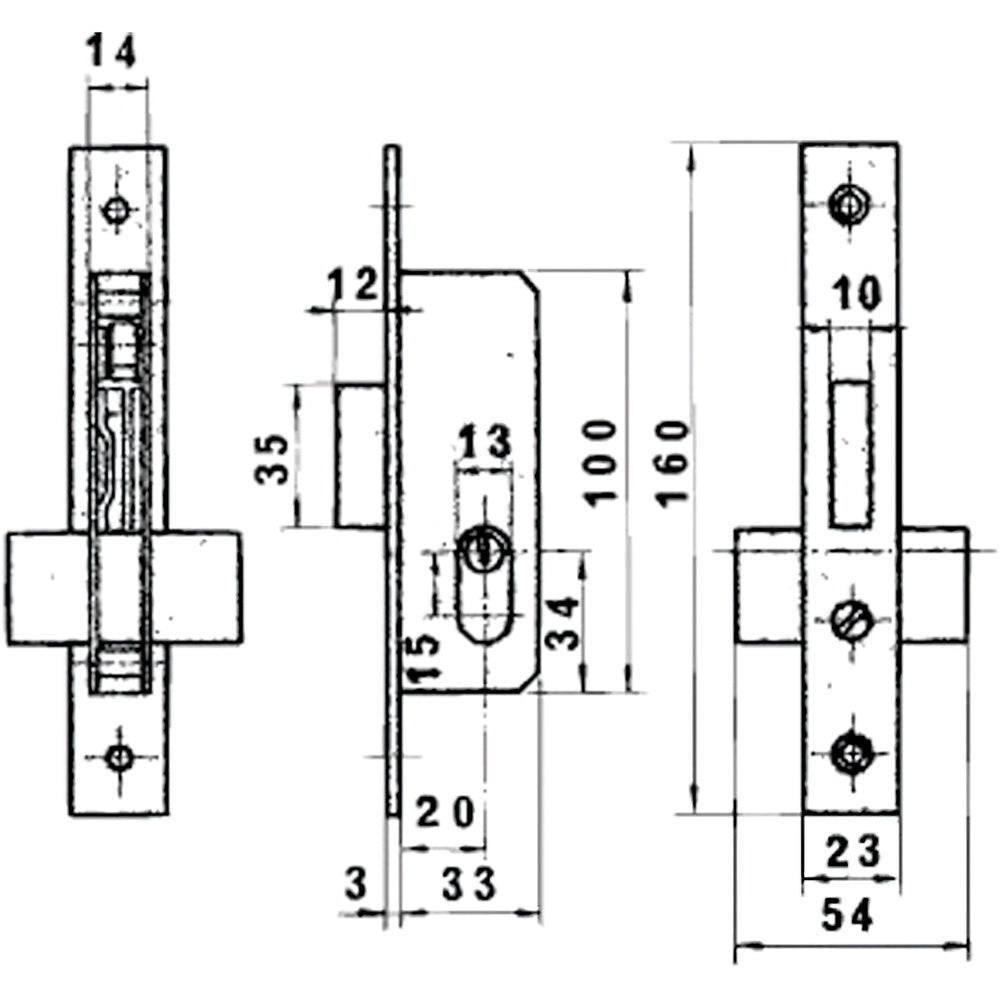 Fechadura Lynx 5562n hn/20 mm