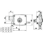 Fechadura Lince 5124a-bo/ 80 direita
