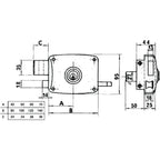 Cerradura lince 5124a-boap/120 derecha