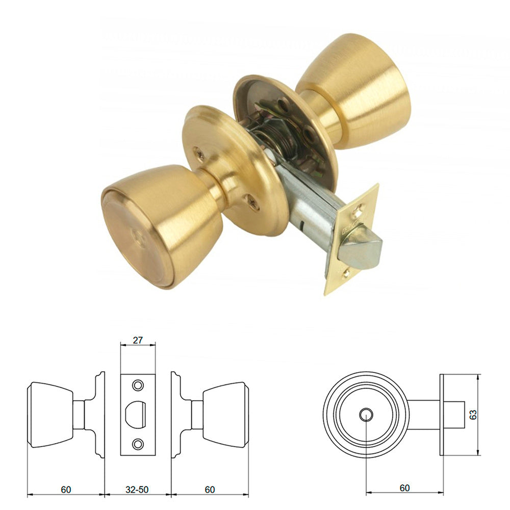 Pomo mcm 510 latonado entrada 60 mm