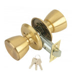 MCM 508 knob with brass-plated 70 mm backset