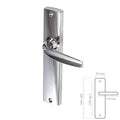 Juego manivelas para puertas "ayr" ref 540  cromo