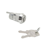Cerradura mueble para cajón llave excéntrica  336 mm cromada