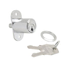 Cerradura puerta corredera pulsador 147/27 mm  cromado