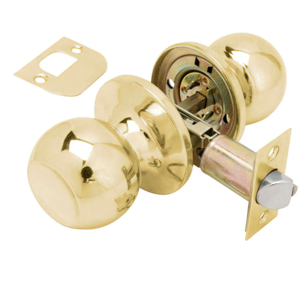 Wolfpack simple brassed doorknob for hallway