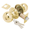 Pomo puerta wolfpack con llave latonado