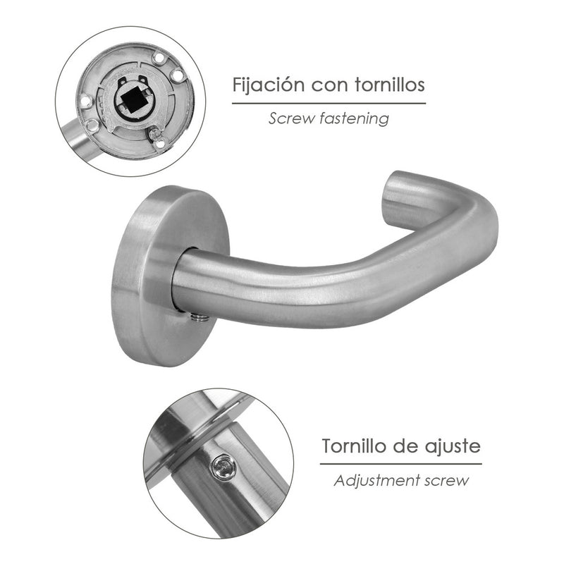 Juego manillas para puertas "rodano"