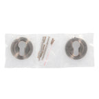 Oryx satin nickel pear-shaped escutcheon
