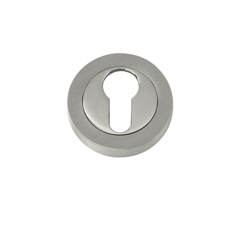 Oryx satin nickel pear-shaped escutcheon