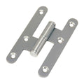 Pernio inox canto redondo sin remate 100 mm derecha