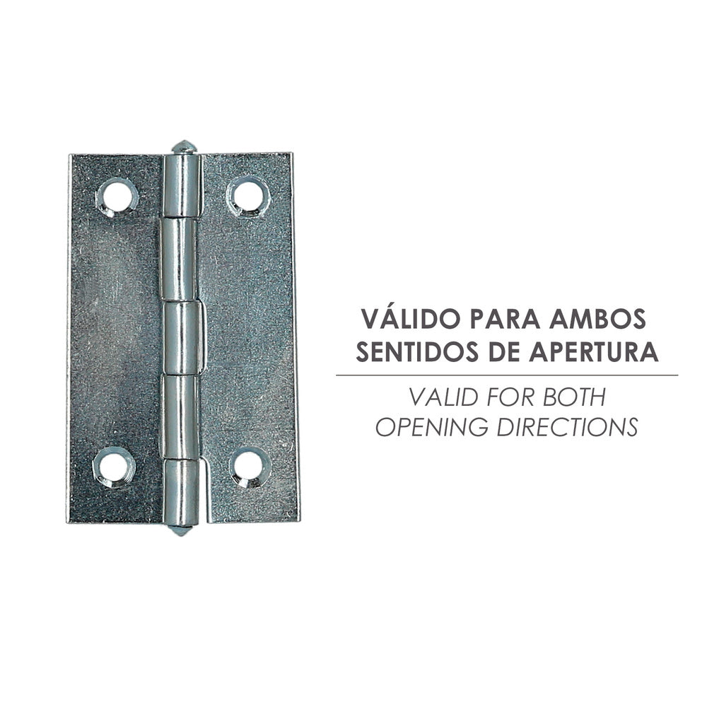 Hinge 5005 zinc-plated         1-1/2"