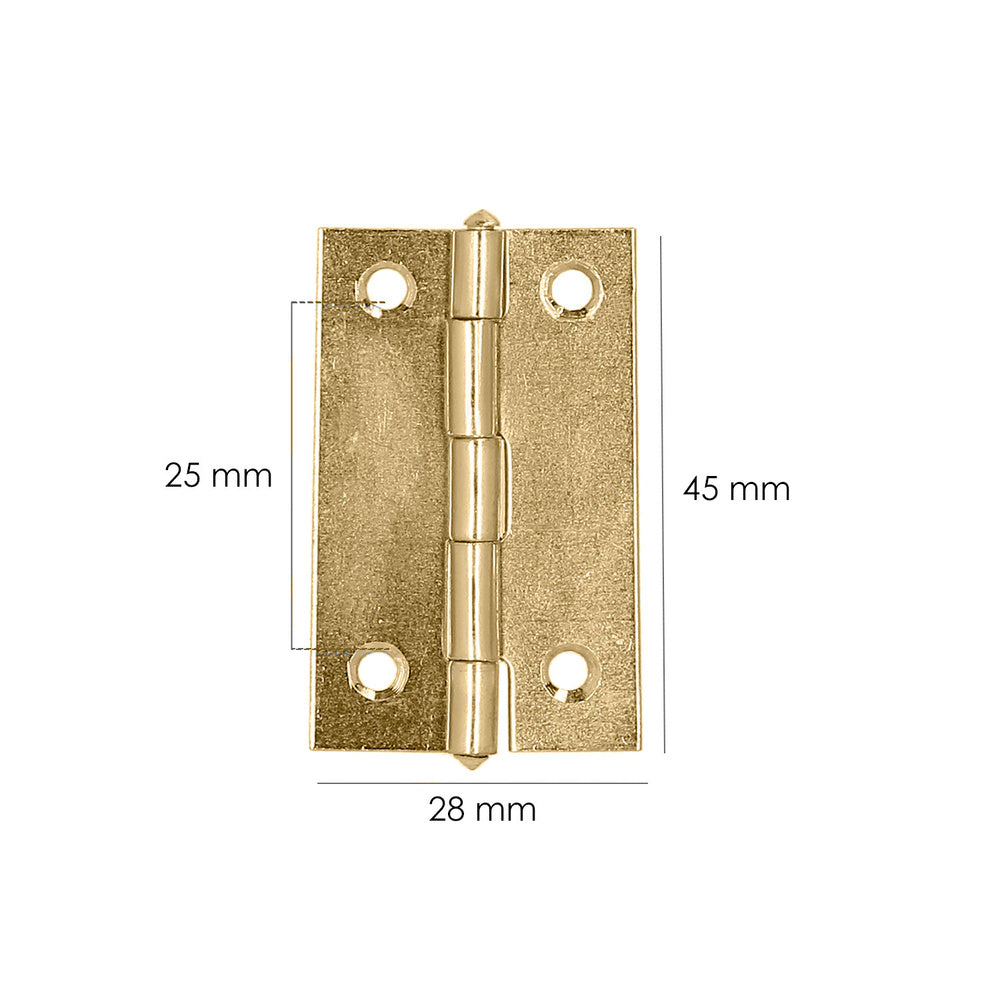 Brass-plated hinge 5005 1"