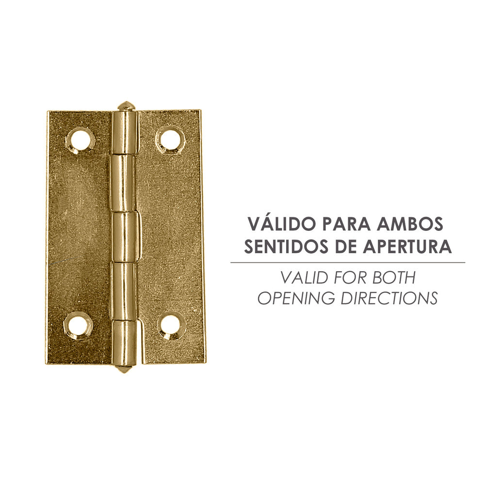 Brass-plated hinge 5005 1"