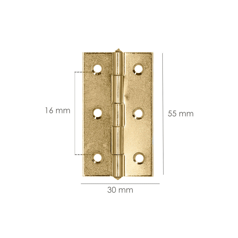 Hinge 5005 brass-plated 2-1/4"
