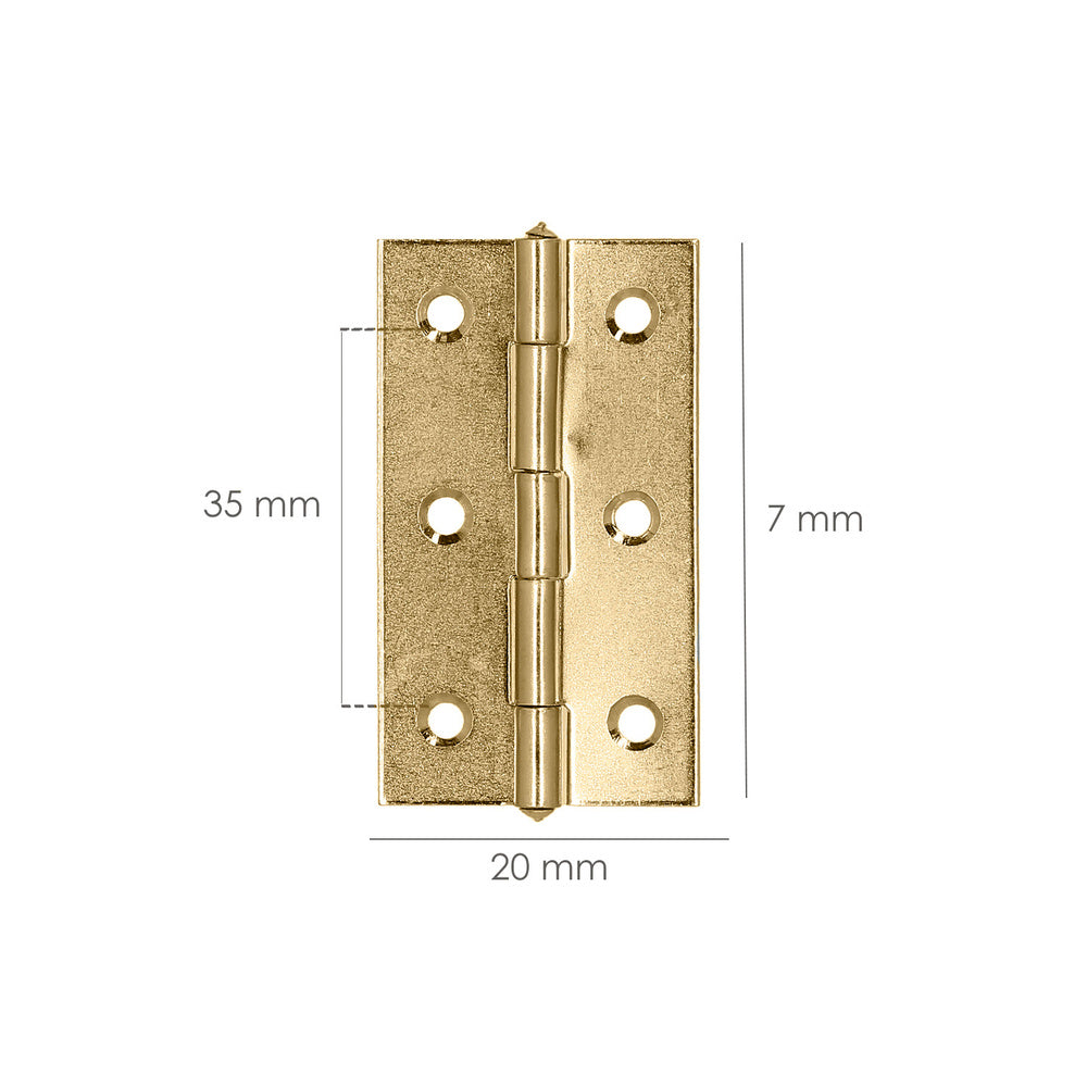Hinge 5005 brass plated        2-3/4"