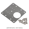 Placas de reparacion bisagras cazoleta 9x9 cm 1 piezas. Placa repara puertas, placa reparación bisagras mueble