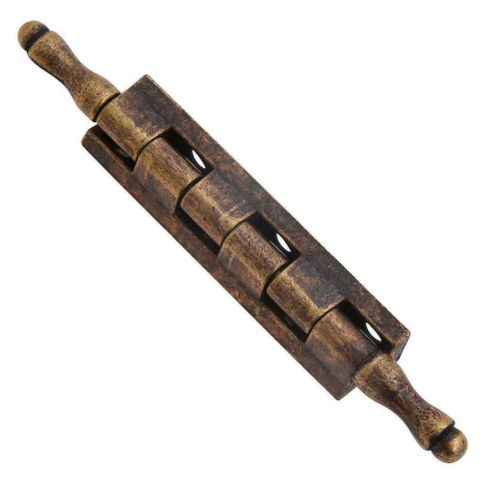 Removable hinge with pin and antique gold finial 87 mm