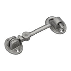 Reinforced multi-purpose hasps with screws, 100 mm, matte nickel-plated brass