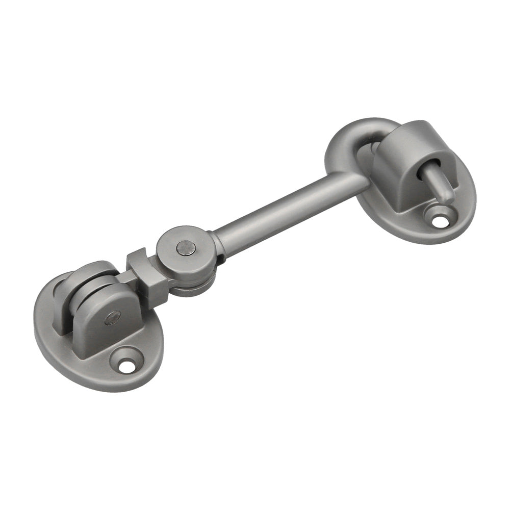 Reinforced multi-purpose hasps with screws, 100 mm, matte nickel-plated brass