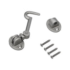 Reinforced multi-purpose hasps with screws, 100 mm, matte nickel-plated brass