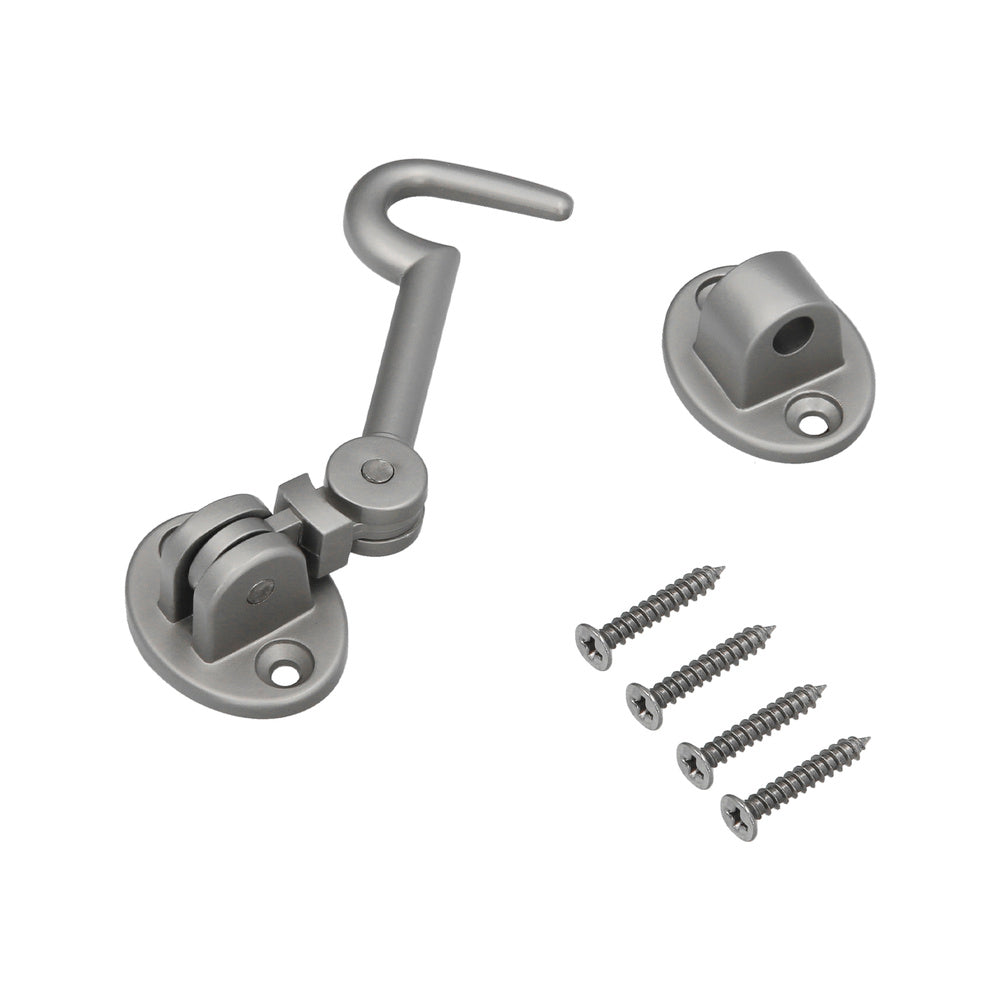 Reinforced multi-purpose hasps with screws, 100 mm, matte nickel-plated brass