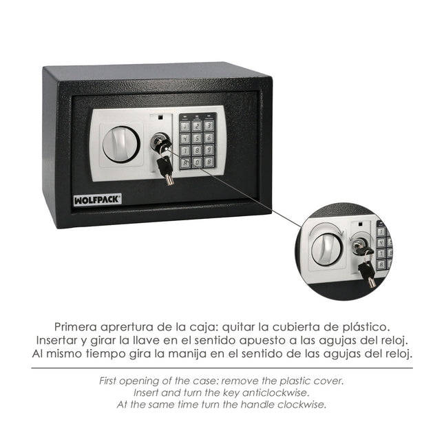 Caja fuerte sobreponer electrica 31x20x20 cm