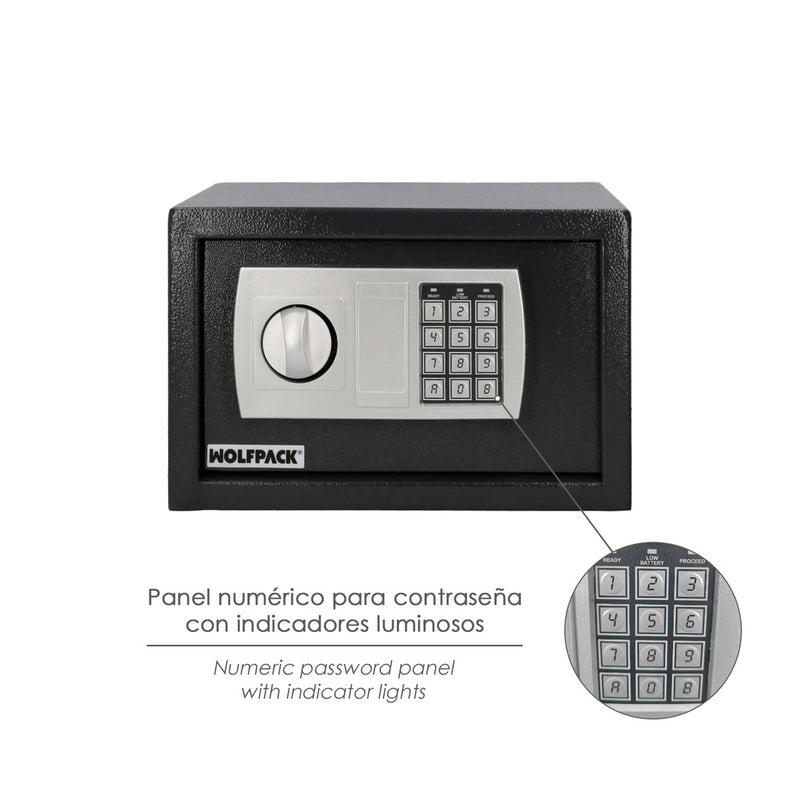 Caja fuerte sobreponer electrica 31x20x20 cm