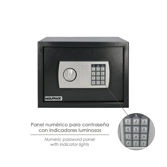 Caja fuerte sobreponer electrica 35x25x25 cm