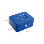 Caja caudales wolfpack  pintada nº 2   200x155 mm con bandeja interior