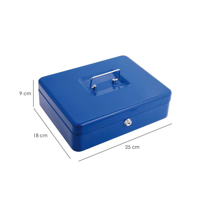 Caja caudales wolfpack  pintada nº 3   250x180 mm. con bandeja interior