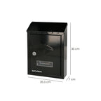 Outdoor mailbox residence 205 x 300 x 70 mm black