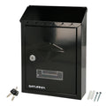 Outdoor mailbox residence 205 x 300 x 70 mm black