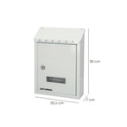 Caixa de Correio Exterior 205 x 300 x 70 mm Branco