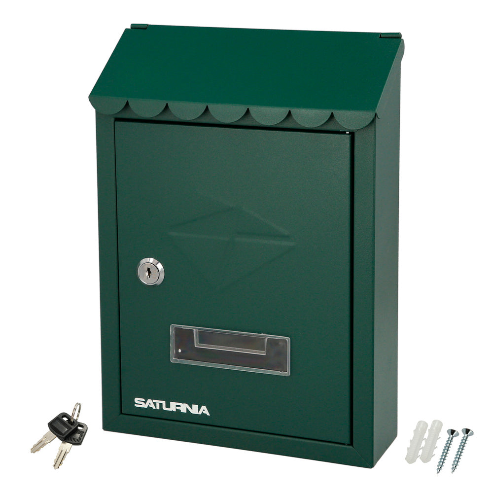Caixa de correio exterior 205 x 300 x 70 mm verde