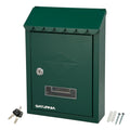 Caixa de correio exterior 205 x 300 x 70 mm verde