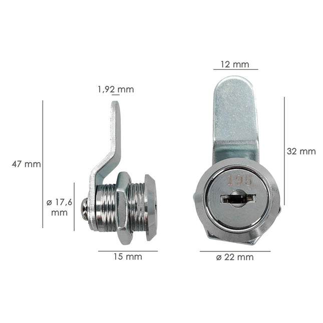 Cerradura recambio para buzon residence