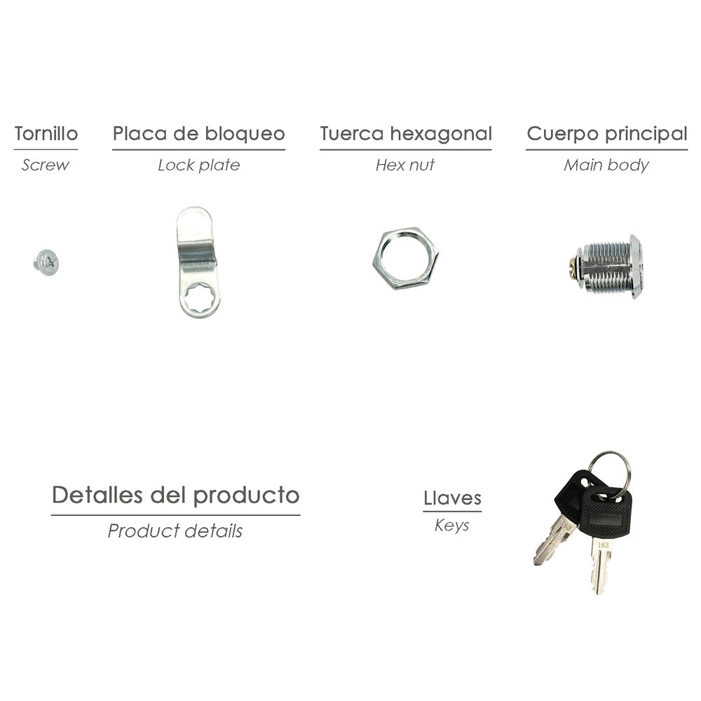 Cerradura recambio para buzón palace