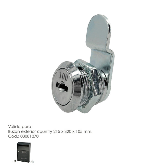 Cerradura recambio para buzon country