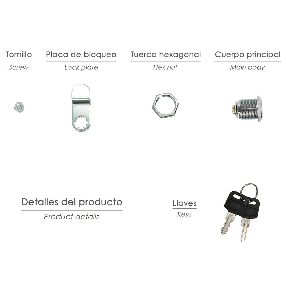 Cerradura recambio para buzón country