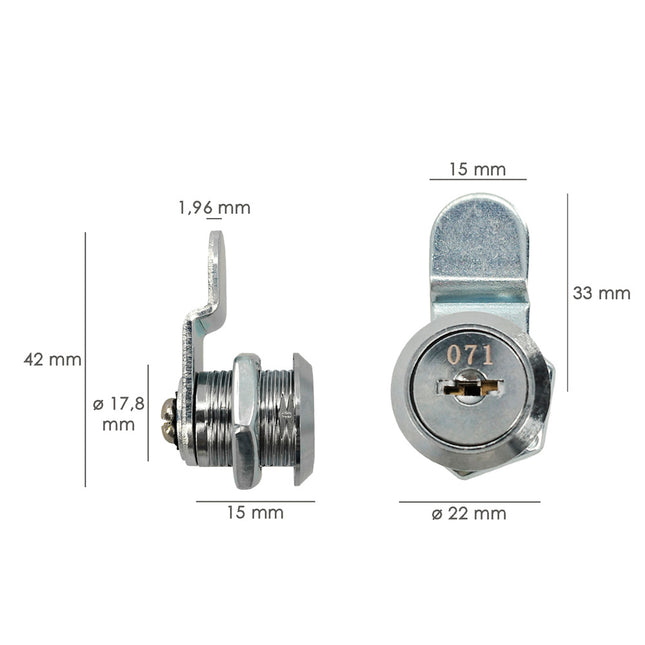 Cerradura recambio para buzon house